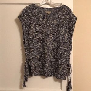 Knit cap sleeve sweater from Lucky Brand!